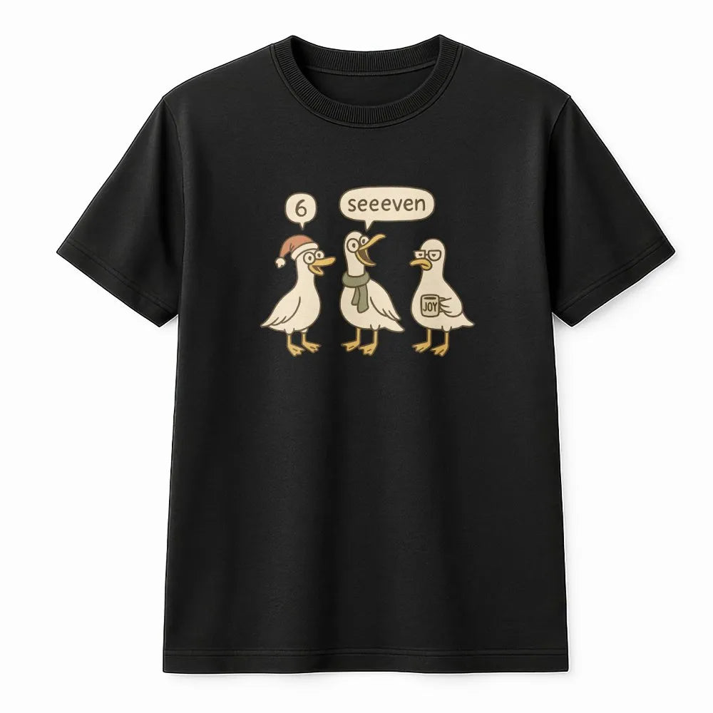 Humorous Math Pun Teacher Shirt, Six Seven Duck Teacher T-Shirt, Duck Math Educator Graphic Tee, Adorable School Math Teacher