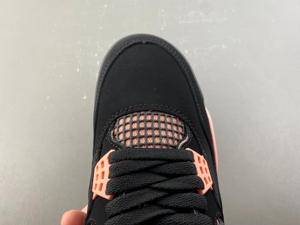 Mid Top Sneakers, Black Pink Colorway, Lace Up Design, Casual Gift for Sneaker Fans