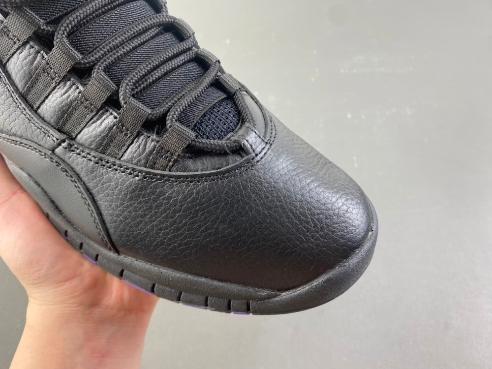 Low Top Sneakers, Black Purple Colorway, Leather Footwear, Lace Up Design, Casual Gift for Sneaker Fans