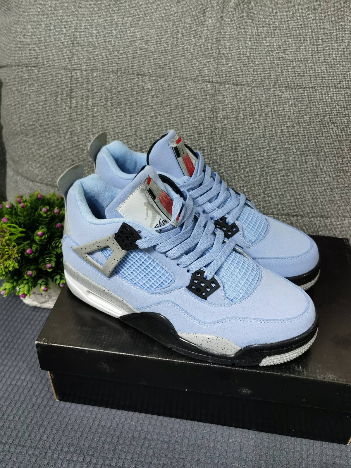 Sneakers, University Blue Colorway, Lace Up Design, Casual Gift for Sneaker Fans
