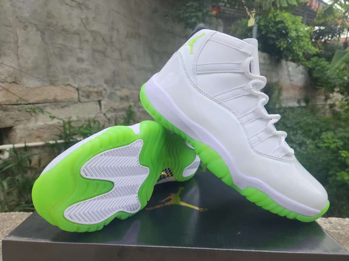 High Top Sneakers, White Black Green Colorway, Lace Up Design, Casual Gift for Sneaker Fans