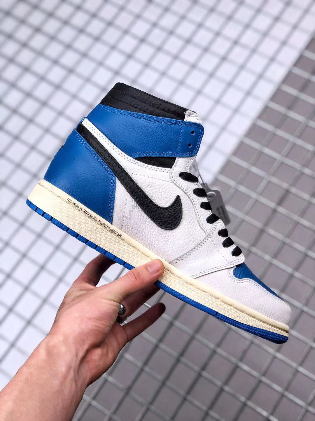 High Top Sneakers, Blue Colorway, Reverse Hook Design, Lace Up Design, Casual Gift for Sneaker Fans