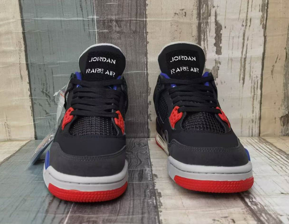 Low Top Sneakers, Blue Black Red Colorway, Lace Up Design, Casual Gift for Sneaker Fans