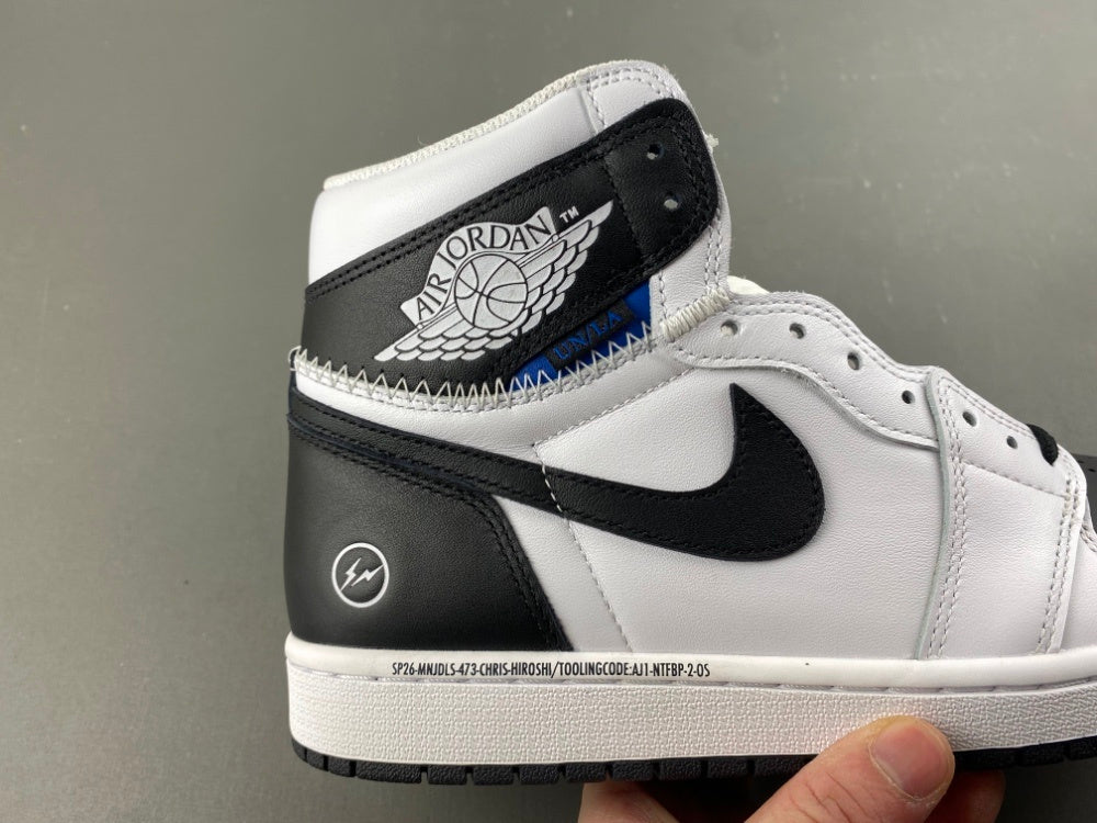 High Top Sneakers, Blue White Black Colorway, Lace Up Design, Casual Gift for Sneaker Fans