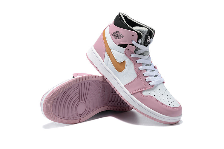 Sneakers, Pink White Colorway, Lace Up Design, Casual Gift for Sneaker Fans