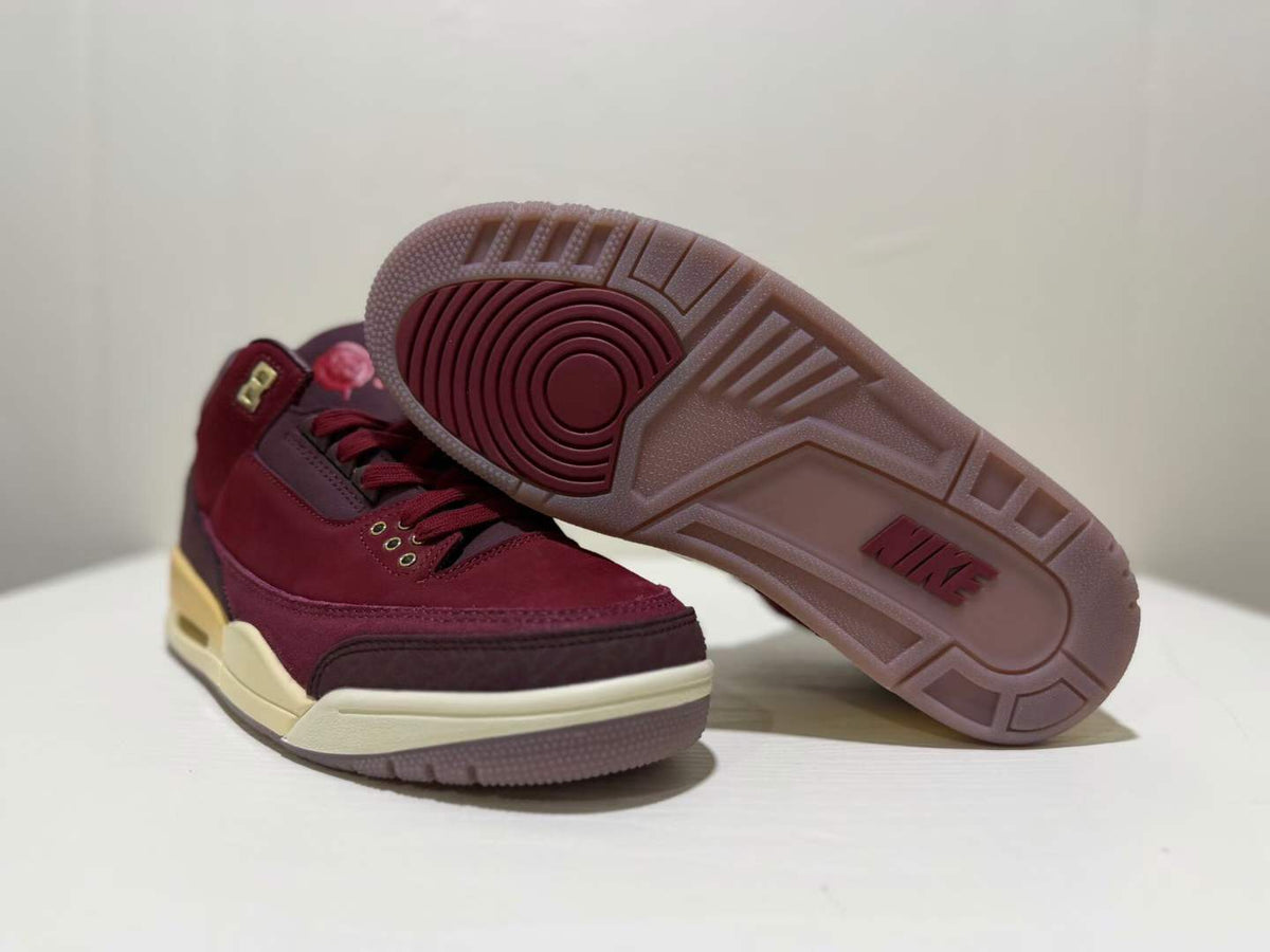 Mid Top Sneakers, Burgundy Beige Colorway, Lace Up Design, Casual Gift for Sneaker Fans