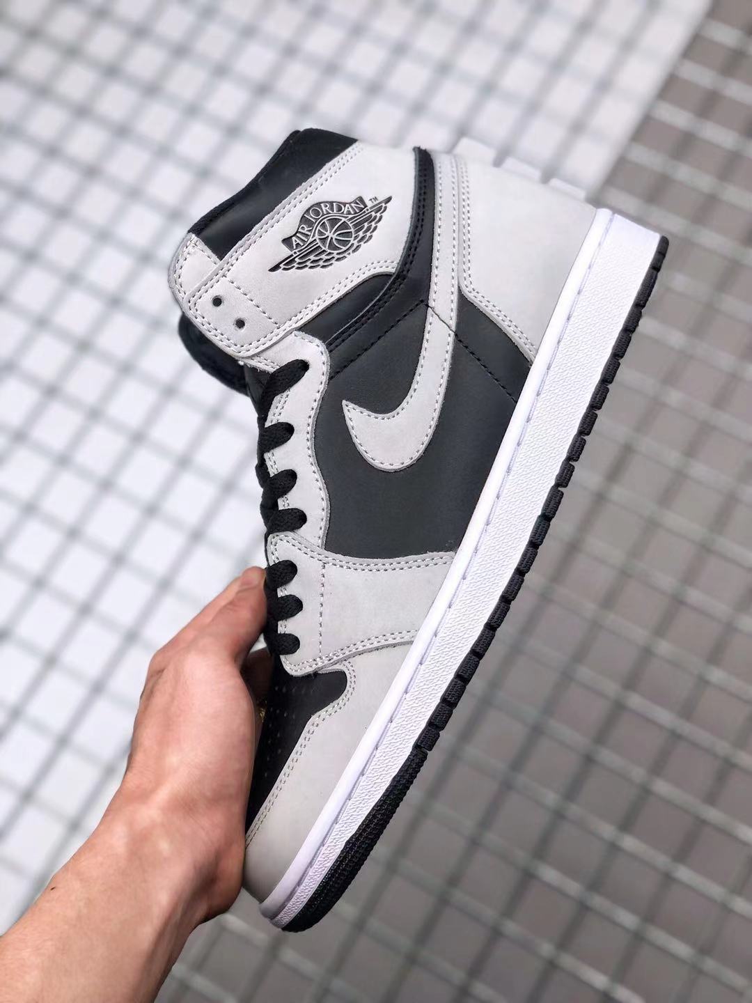 High Top Sneakers, Gray Black White Colorway, Lace Up Design, Casual Gift for Sneaker Fans