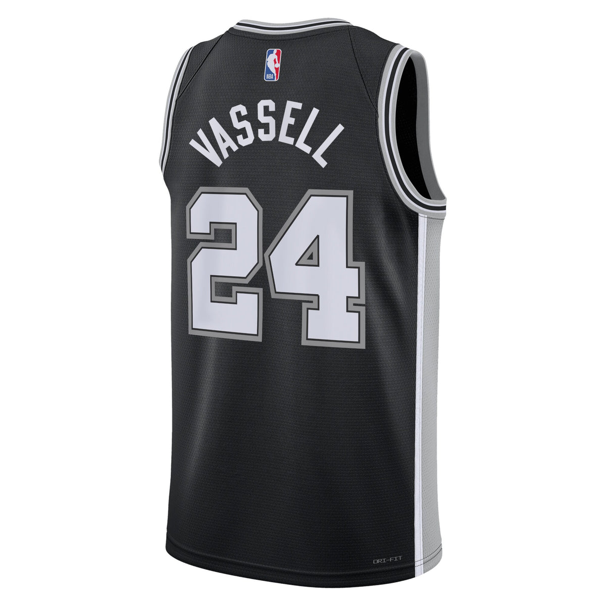 San Antonio Spurs Icon Edition Swingman Jersey - Black - Devin Vassell