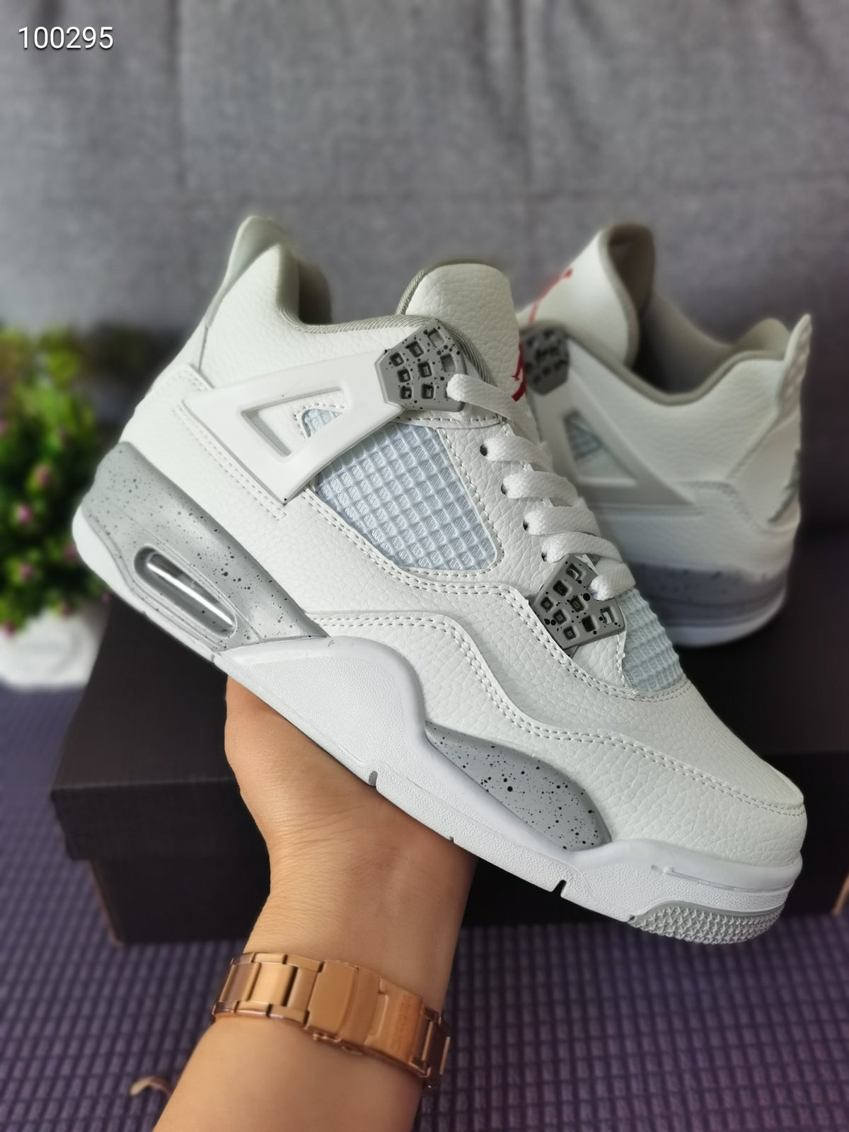 Retro Basketball Shoes, White Colorway, Lace Up Design, Casual Gift for Shoe Lovers
