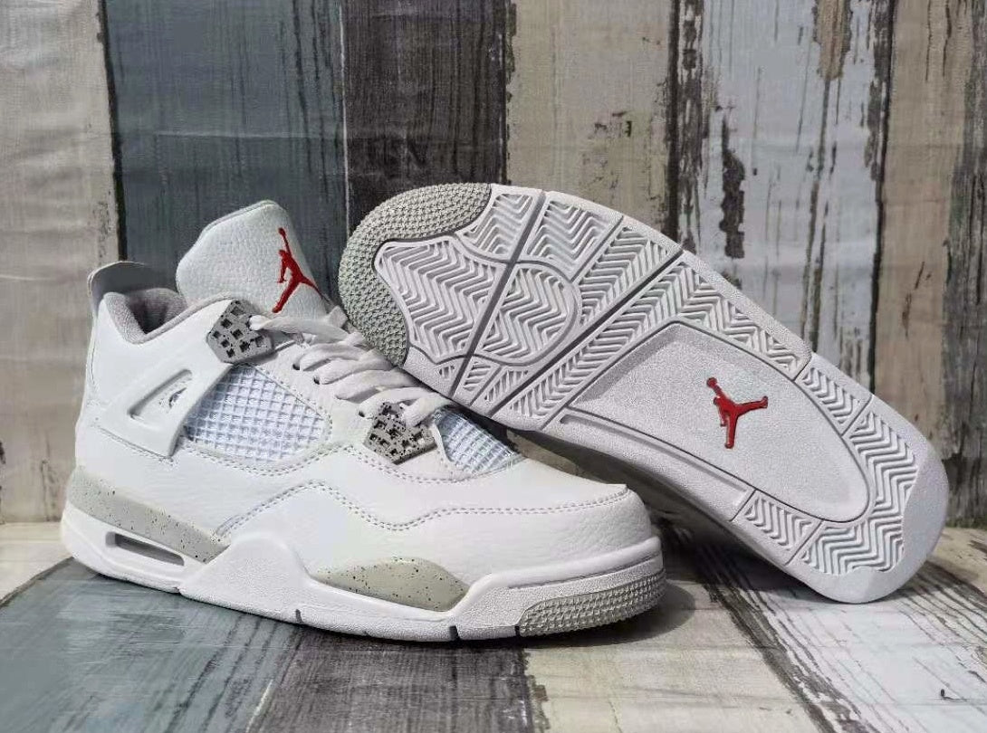 Sneakers, White Gray Silver Colorway, Lace Up Design, Casual Gift for Sneaker Fans