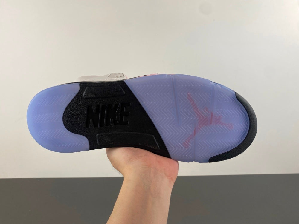 Low Top Sneakers, White Black Pink Colorway, Leather Footwear, Lace Up Design, Casual Gift for Sneaker Fans