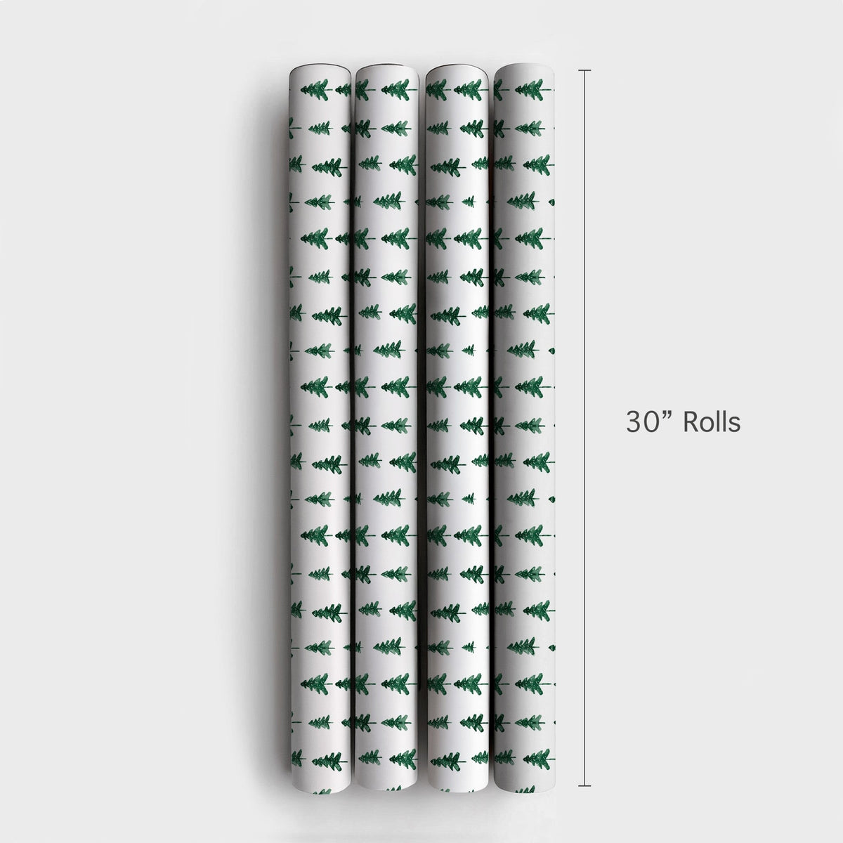 Rustic Christmas Tree Gift Wrap, Pine Tree Wrapping Paper, Minimalist Forest Wrapping Paper, Modern Winter Holiday Wrapping P