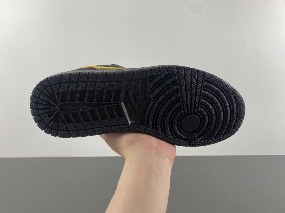 Low Top Sneakers, Black Yellow Colorway, Lace Up Design, Casual Gift for Sneaker Fans