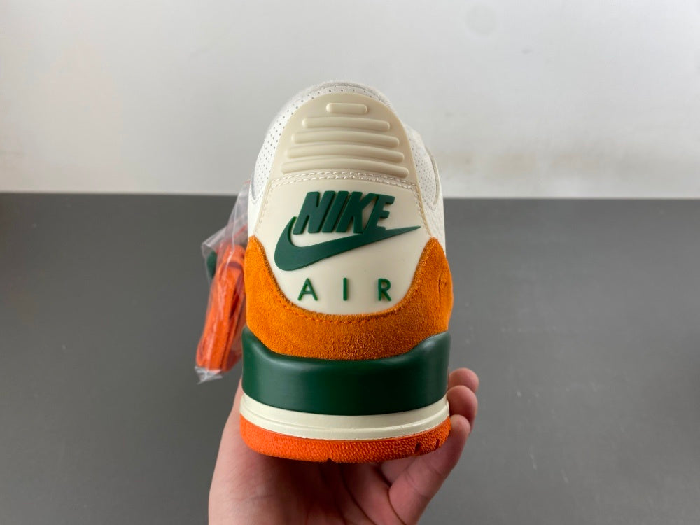 Low Top Sneakers, White Green Orange Colorway, Lace Up Design, Casual Gift for Sneaker Fans