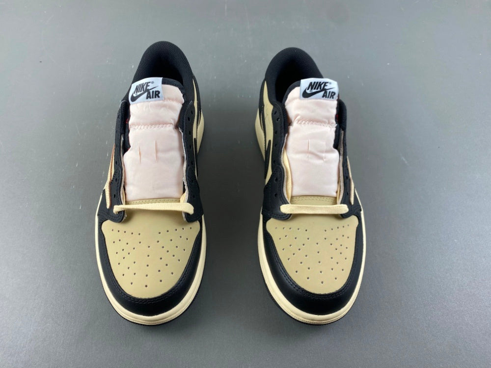 Low Top Sneakers, Khaki Black Colorway, Leather Footwear, Reverse Hook Design, Lace Up Design, Casual Gift for Sneaker Fans