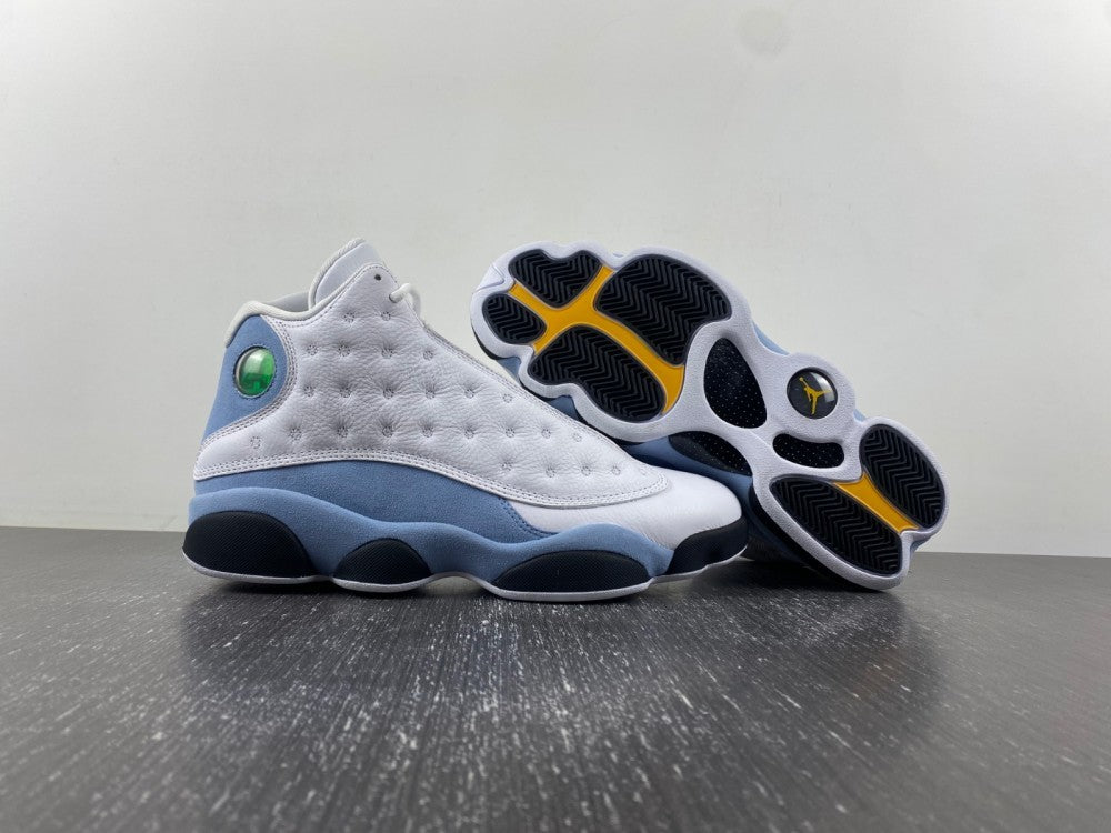 Sneakers, White Black Yellow Gray Blue Colorway, Lace Up Design, Casual Gift for Sneaker Fans