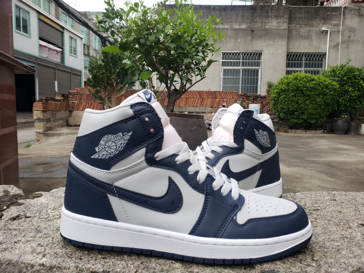 Sneakers, Navy White Colorway, Lace Up Design, Casual Gift for Sneaker Fans