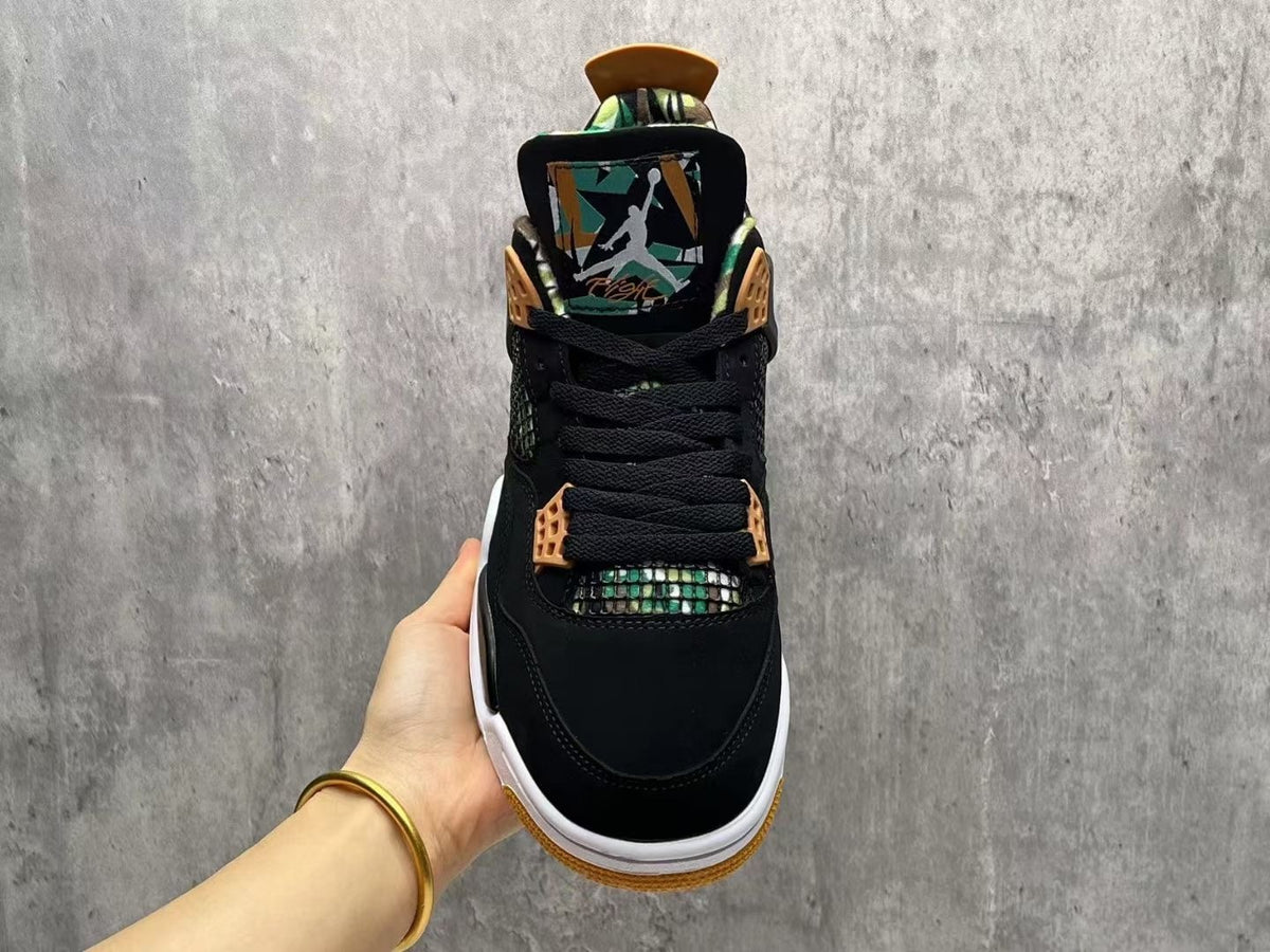 Mid Top Sneakers, Black Yellow Colorway, Lace Up Design, Casual Gift for Sneaker Fans