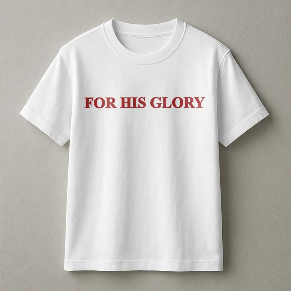 For His Glory Sweatshirt | Minimalist Christian Apparel | Soft Cotton Blend | Unisex Inspirational Faith Gift