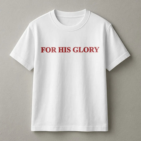 For His Glory Sweatshirt | Minimalist Christian Apparel | Soft Cotton Blend | Unisex Inspirational Faith Gift
