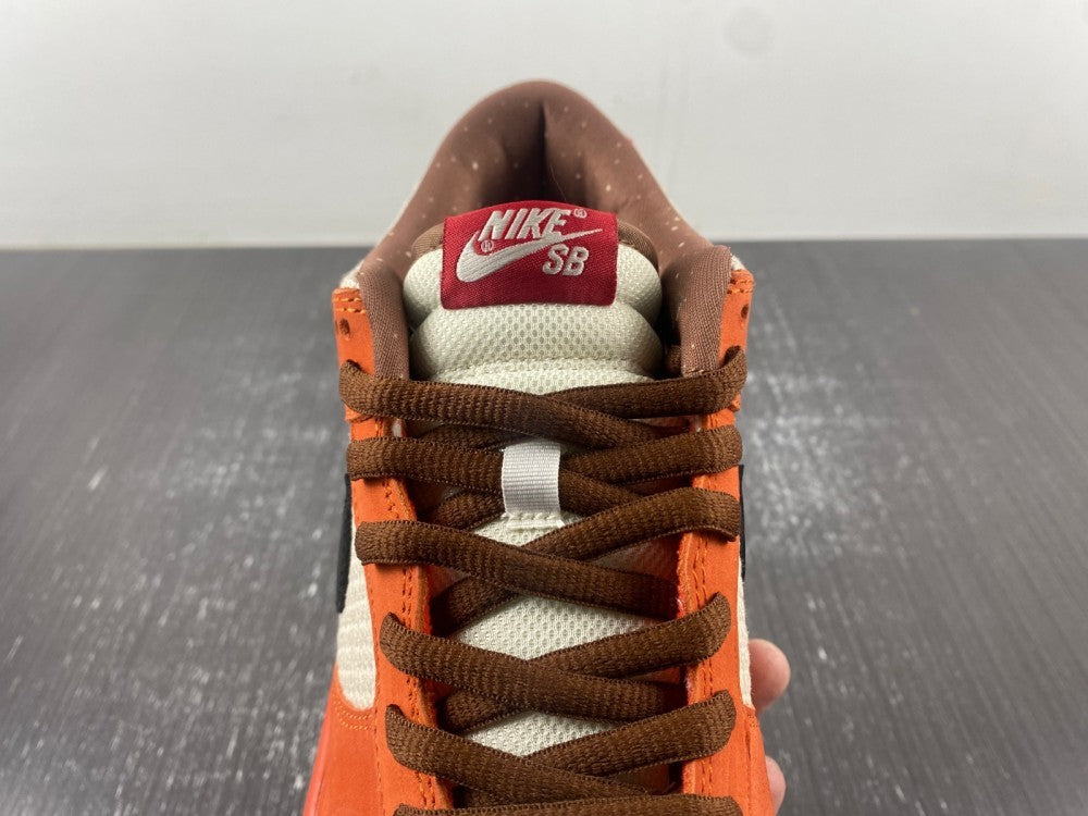 Low Top Sneakers, Orange White Colorway, Lace Up Design, Casual Gift for Sneaker Fans