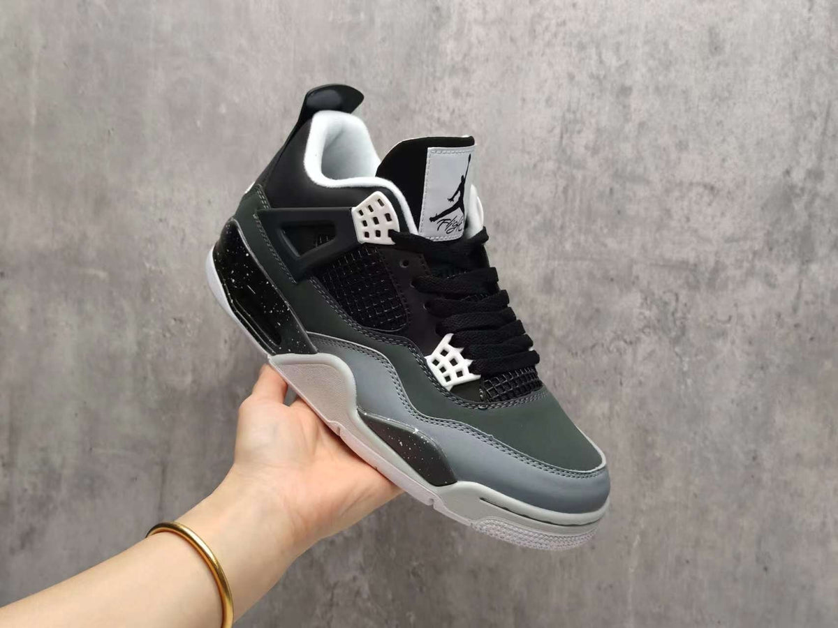 Mid Top Sneakers, Gray Black Colorway, Lace Up Design, Casual Gift for Sneaker Fans