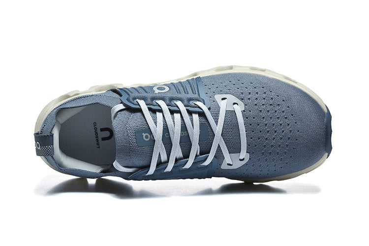 Low Top Sneakers, Blue Colorway, Lace Up Design, Casual Gift for Sneaker Fans