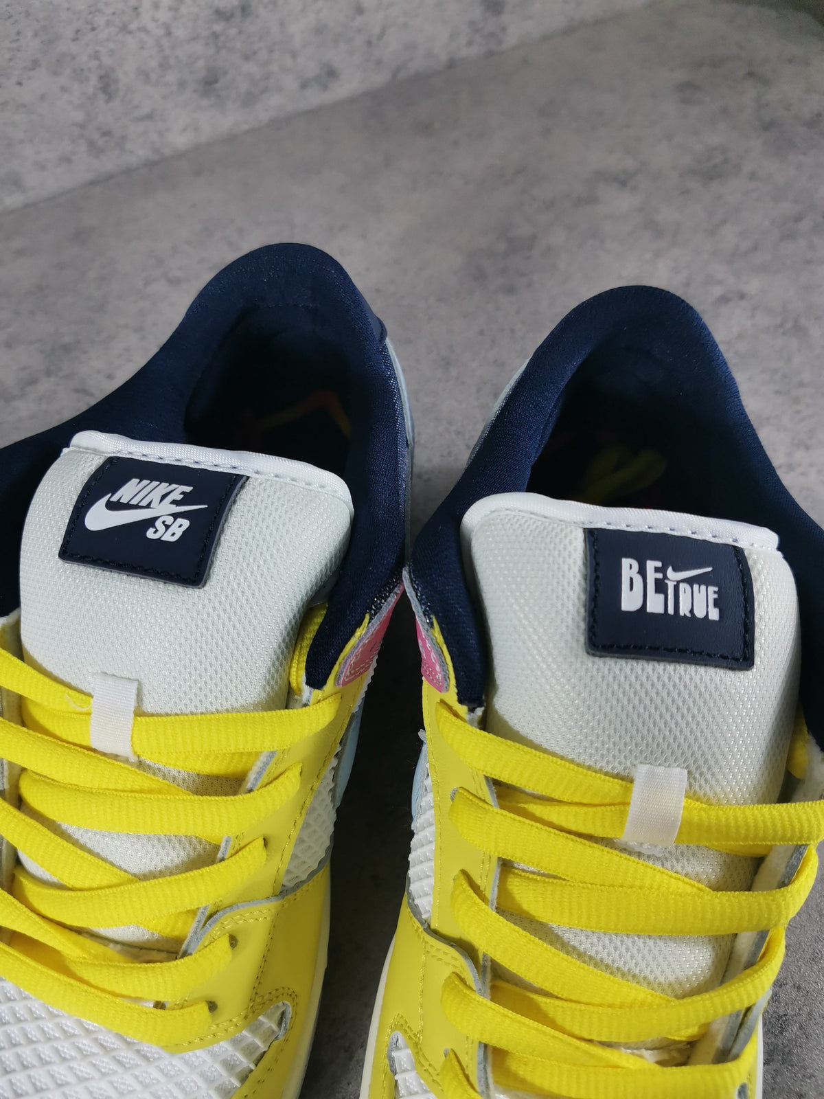 Low Top Sneakers, White Yellow Colorway, Lace Up Design, Casual Gift for Sneaker Fans
