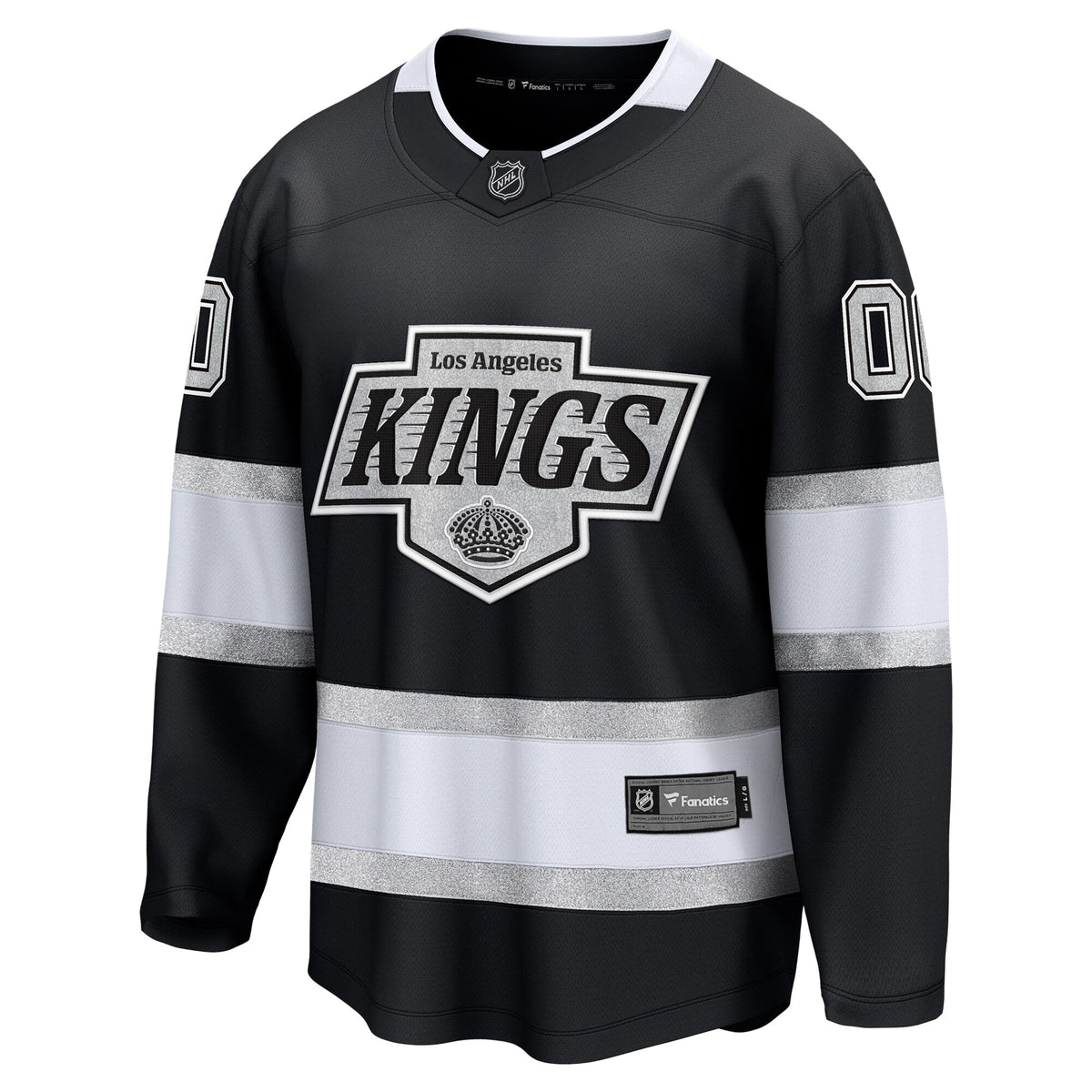 Los Angeles Kings Fanatics Black Home Breakaway Custom Jersey