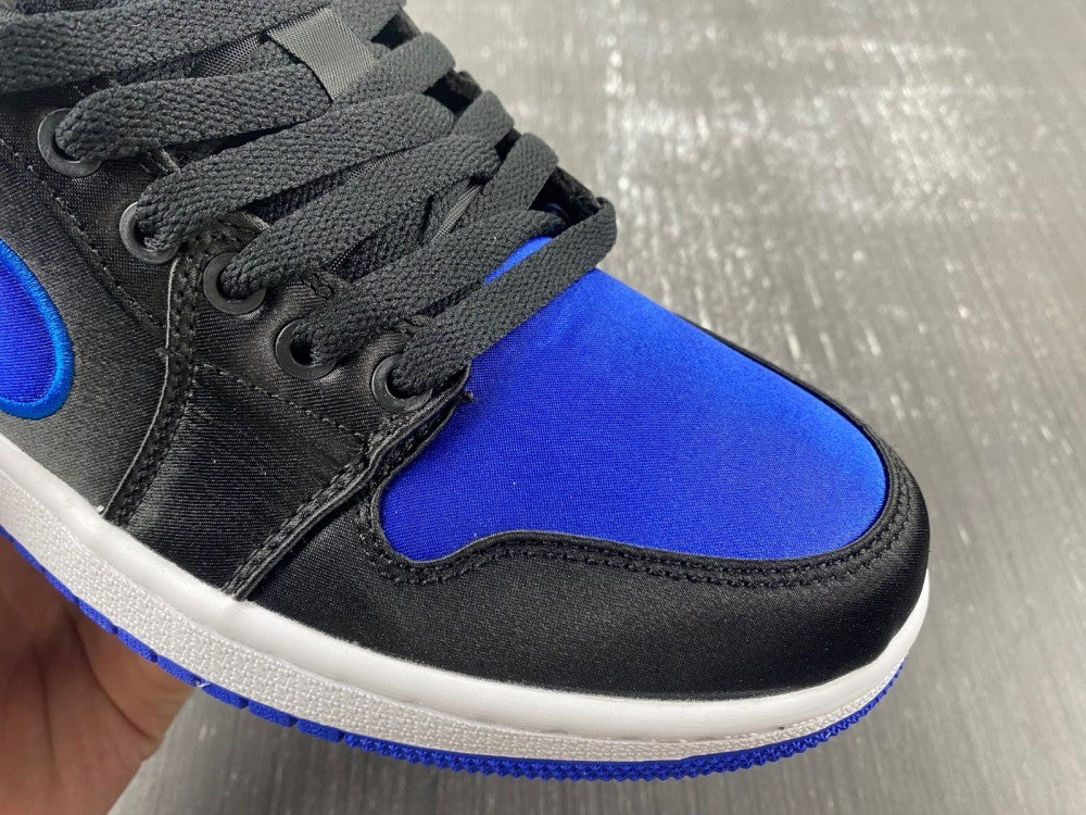 Low Top Sneakers, Black Blue Colorway, Lace Up Design, Casual Gift for Sneaker Fans