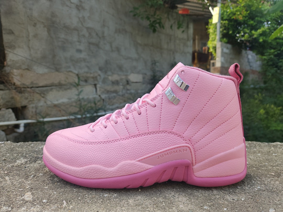 High Top Sneakers, Pink Colorway, Lace Up Design, Casual Gift for Sneaker Fans