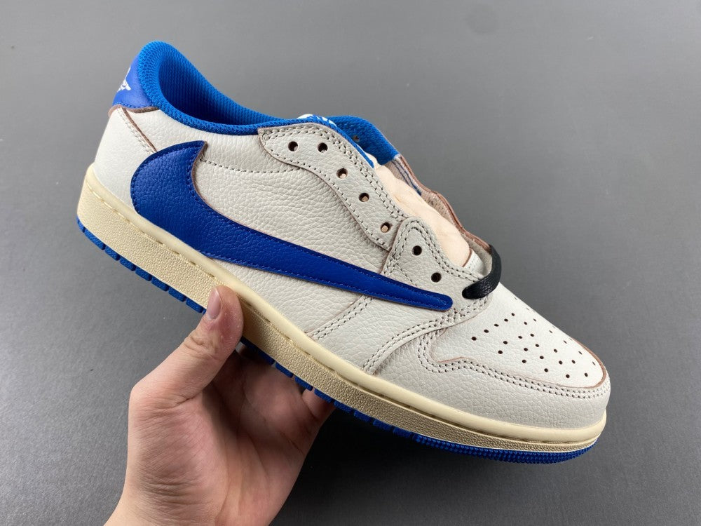 Low Top Sneakers, Blue White Colorway, Reverse Hook Design, Lace Up Design, Casual Gift for Sneaker Fans