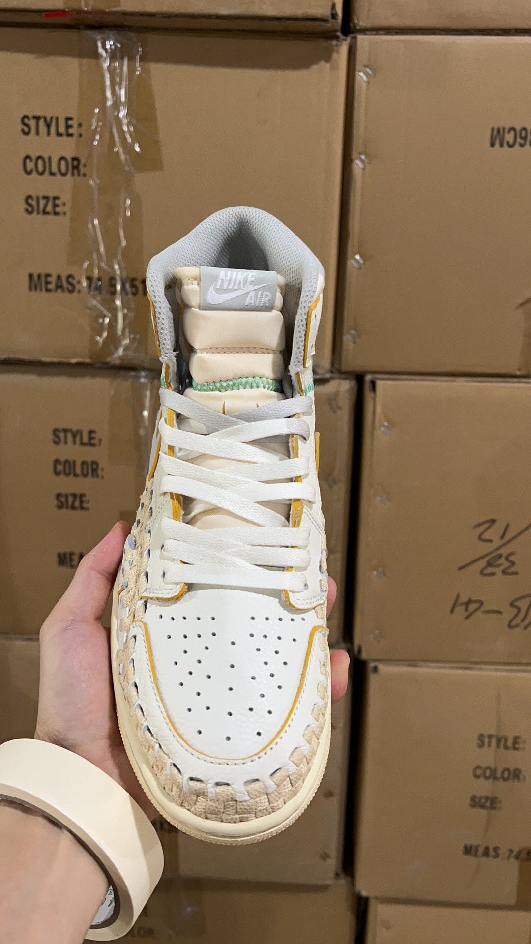 Basketball Shoes, White Colorway, Retro, High Top, Breathable Design, Lace Up Design, Casual Gift for Shoe Lovers