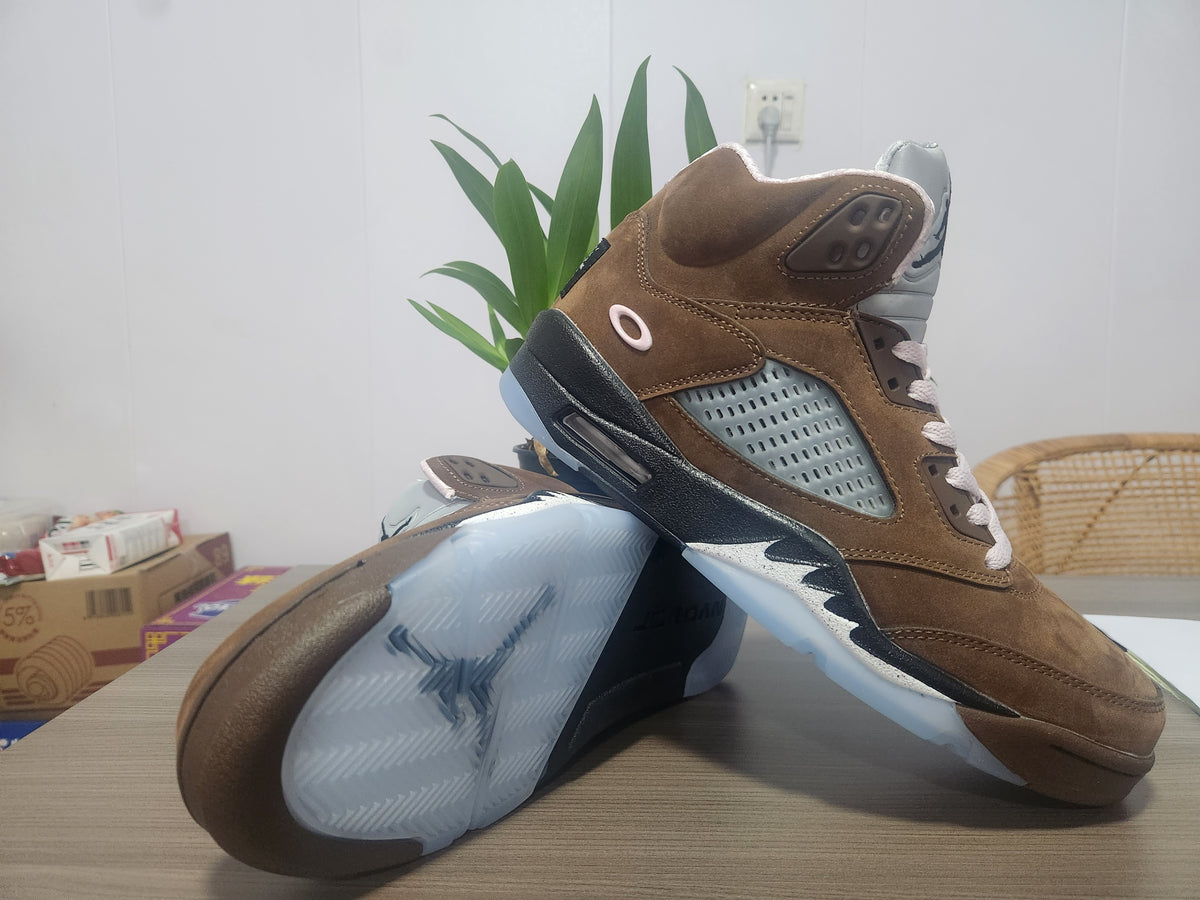 High Top Sneakers, Dark Brown Colorway, Lace Up Design, Casual Gift for Sneaker Fans