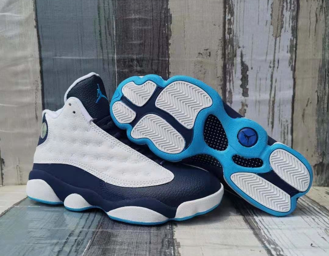 Sneakers, Blue White Colorway, Lace Up Design, Casual Gift for Sneaker Fans