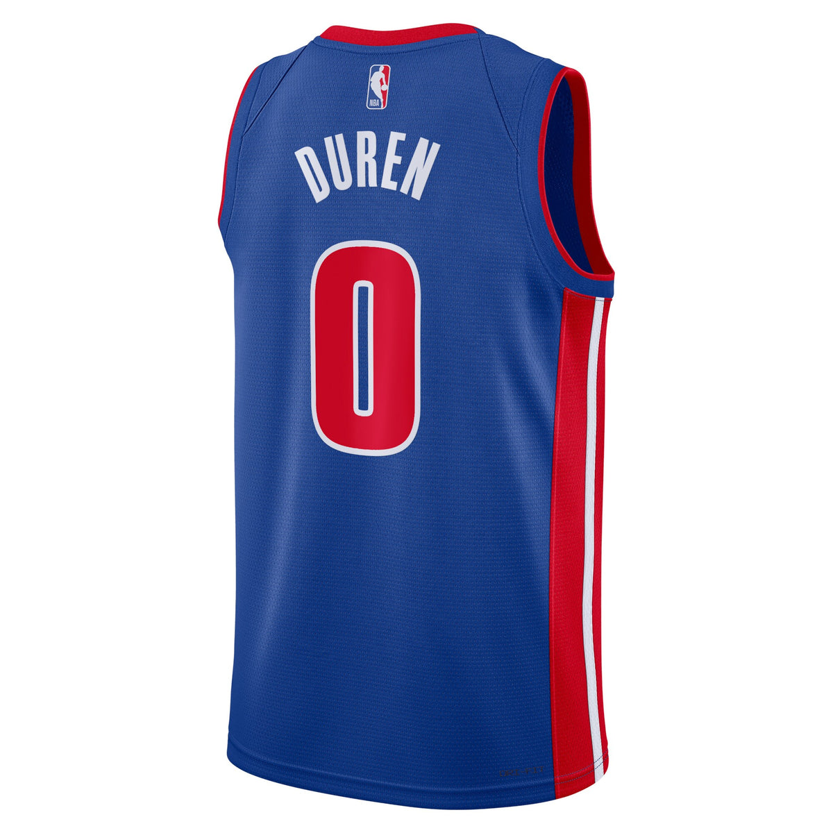 Detroit Pistons Icon Edition Swingman Jersey - Blue - Jalen Duren