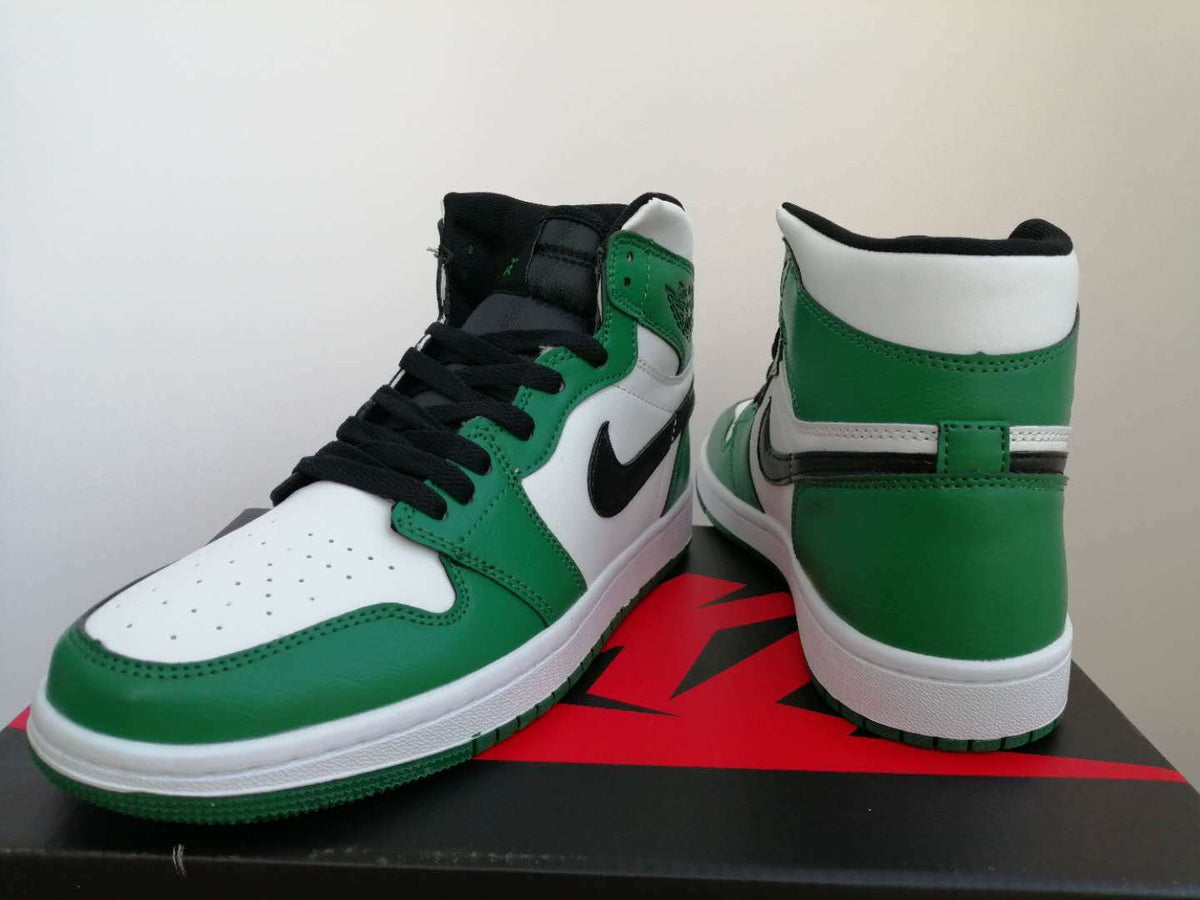Sneakers, White Green Colorway, Lace Up Design, Casual Gift for Sneaker Fans