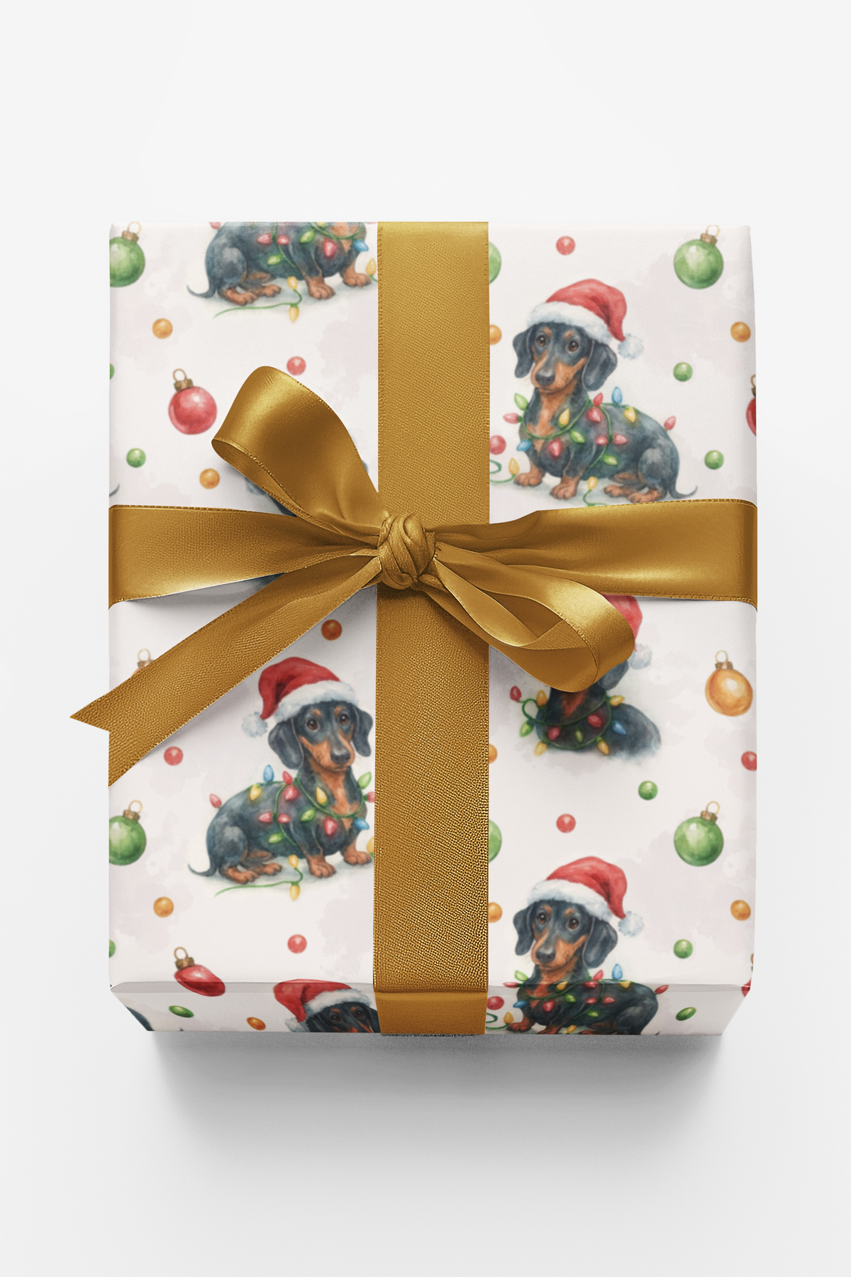 Sausage Dog Wrapping Paper, Dachshund Christmas Wrapping Paper, Festive Weiner Dog Gift Wrap, Dog Lover Wrapping Paper, Adora