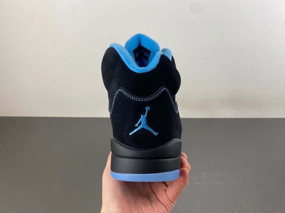 Mid Top Sneakers, Blue Black Colorway, Lace Up Design, Casual Gift for Sneaker Fans
