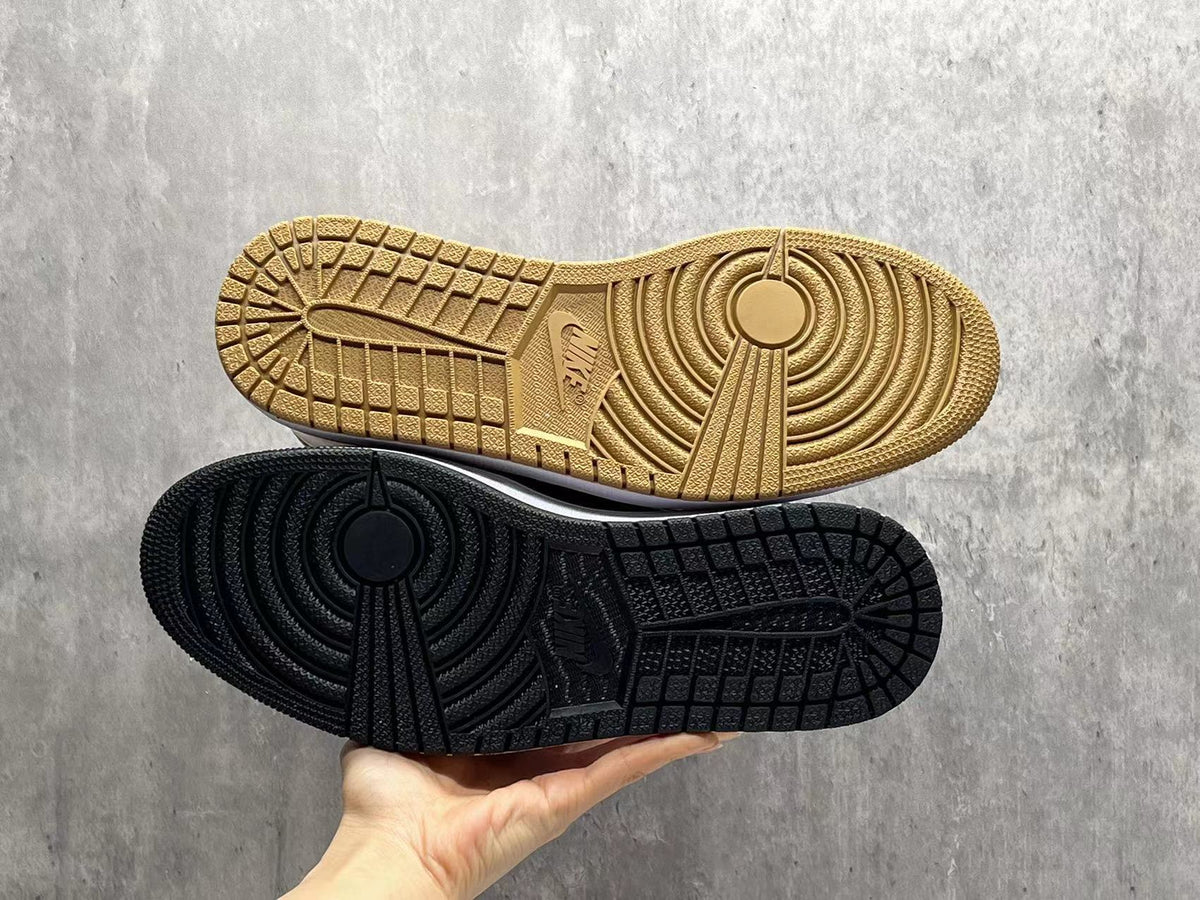 High Top Sneakers, Black Gold Colorway, Mismatched Colorway, Lace Up Design, Casual Gift for Sneaker Fans