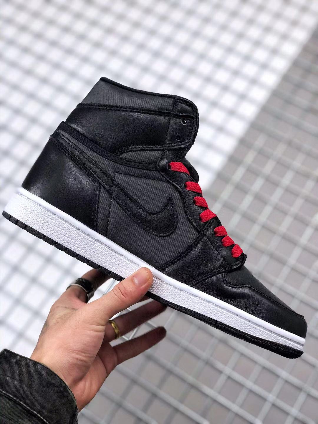 Sneakers, Black Red Colorway, Lace Up Design, Casual Gift for Sneaker Fans