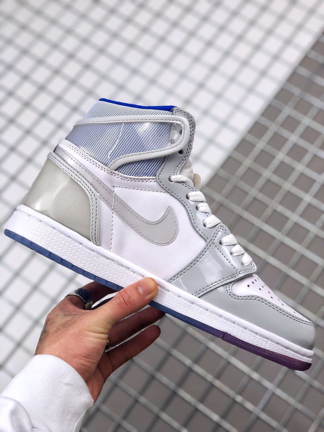 High Top Sneakers, Blue Colorway, Lace Up Design, Casual Gift for Sneaker Fans