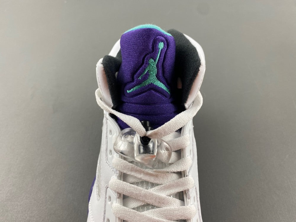 Retro Low Top Sneakers, Blue White Purple Colorway, Leather Footwear, Lace Up Design, Casual Gift for Sneaker Fans