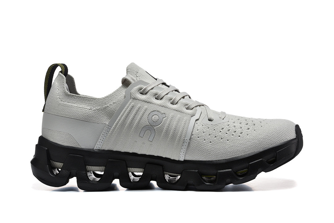 Low Top Sneakers, Gray Black Colorway, Lace Up Design, Casual Gift for Sneaker Fans