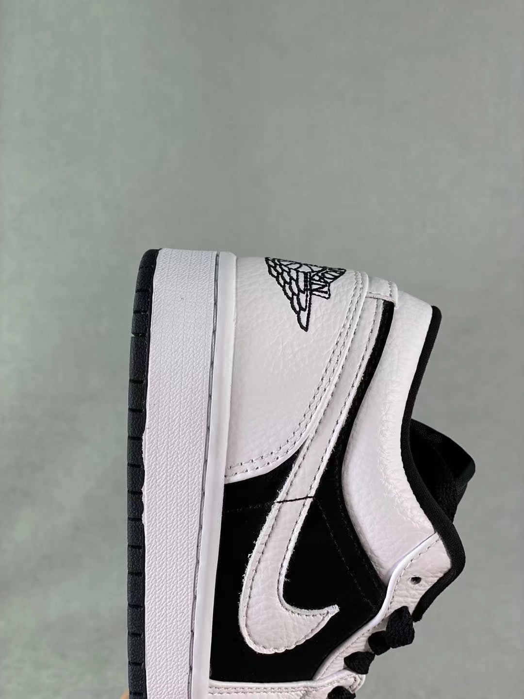 Low Top Sneakers, White Black Colorway, Lace Up Design, Casual Gift for Sneaker Fans