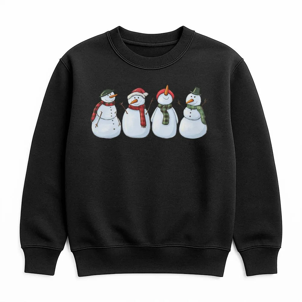 Whimsical Snowman Holiday Sweater, Adorable Snowman Sweatshirt, Winter Snowman Crewneck, Christmas Snowman Sweatshirt, Festiv