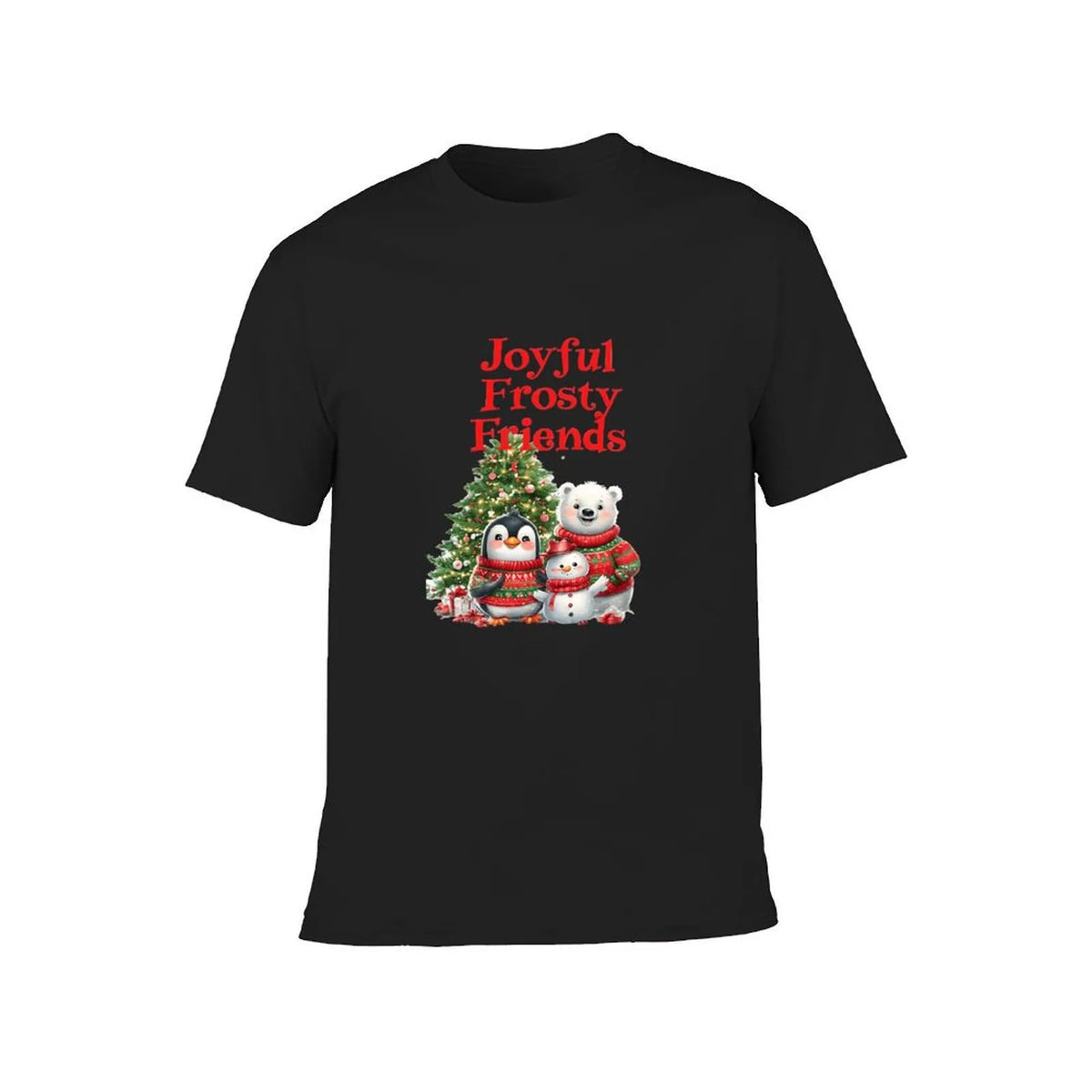 Christmas Holiday Kids Shirt, Joyful Frosty Friends Kids T-Shirt, Frosty Snowman Graphic Tee, Adorable Winter Youth Shirt, Ch
