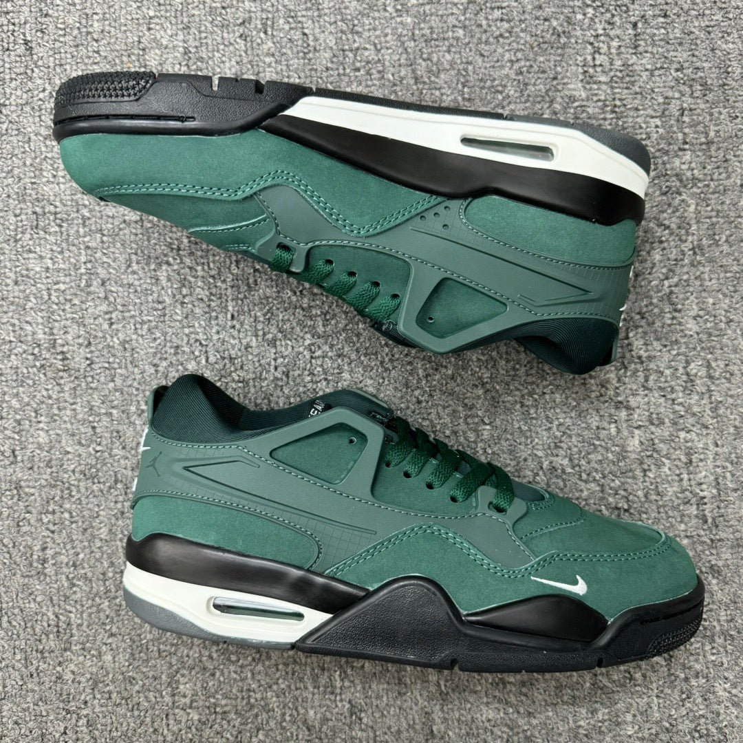 Low Top Basketball Shoes, Army Green Colorway, Lace Up Design, Casual Gift for Shoe Lovers