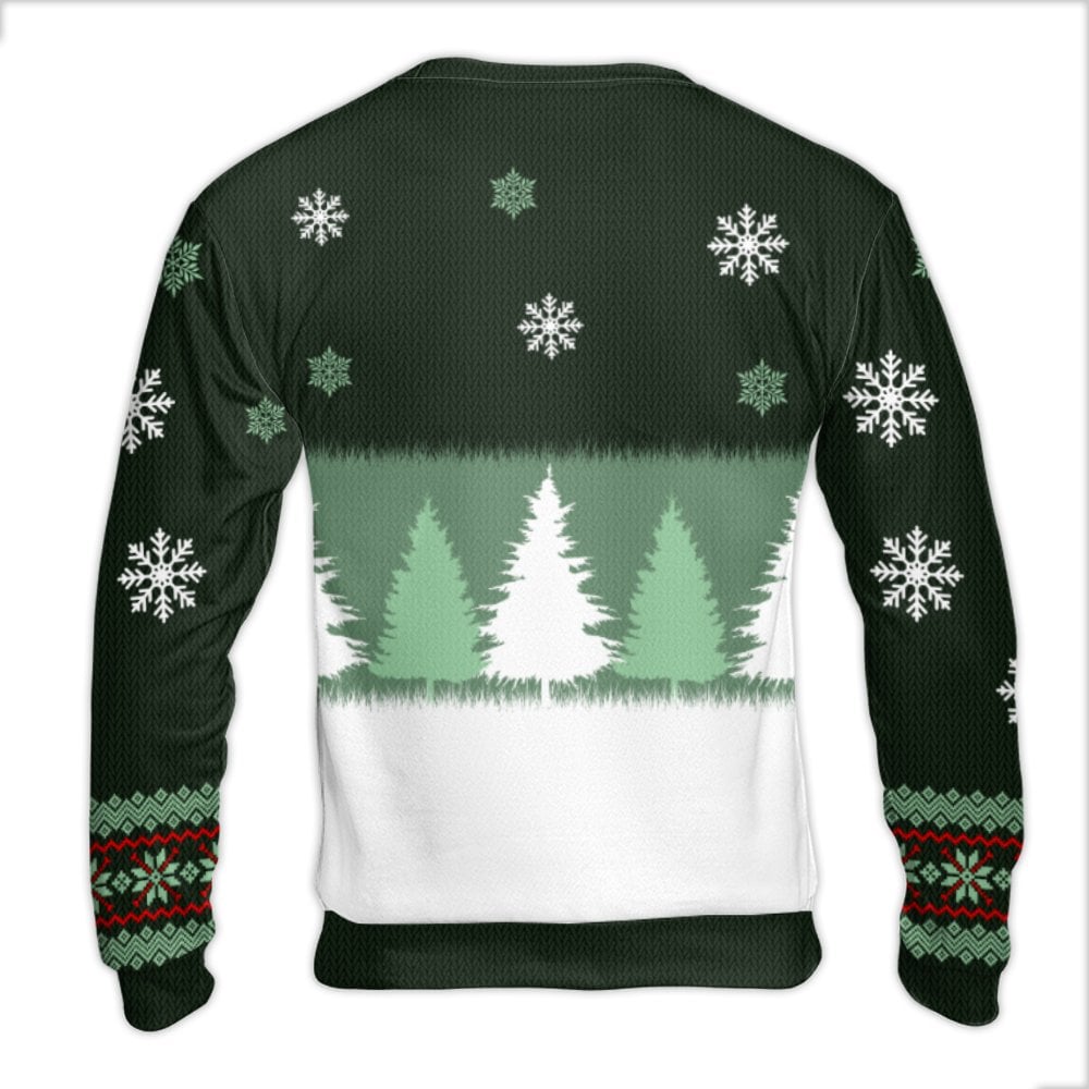 Festive Cat Tree Sweater, Life Is Better with a Cat Ugly Christmas Sweater, Snowflake Cat Holiday Sweatshirt, Cat Lover Xmas 