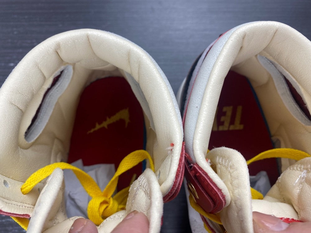 Sneakers, Burgundy White Yellow Colorway, Lace Up Design, Casual Gift for Sneaker Fans